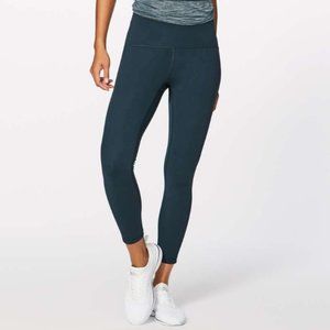 LULULEMON Train Times 7/8 Pant 25" Nocturnal Teal